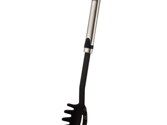 Κουτάλα Ζυμαρικών Gizmo BG00003063 32cm Inox-Black Bergner Ανοξείδωτο Ατσάλι,Nylon