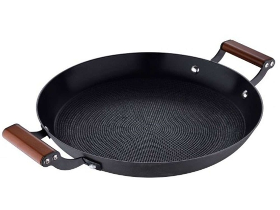 Τηγάνι Γκριλιέρα Αντικολλητική Odin BGMP003821 Φ32x7cm Black-Brown Bergner 32cm Μαντέμι