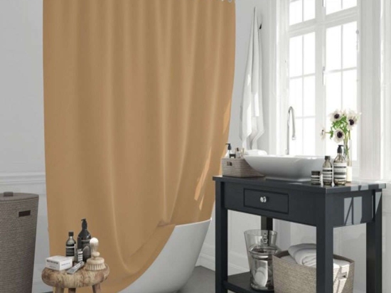 Κουρτίνα Μπάνιου BTLJK010BEI 180x200cm Beige Max Home 180Πx200Υ Πολυέστερ