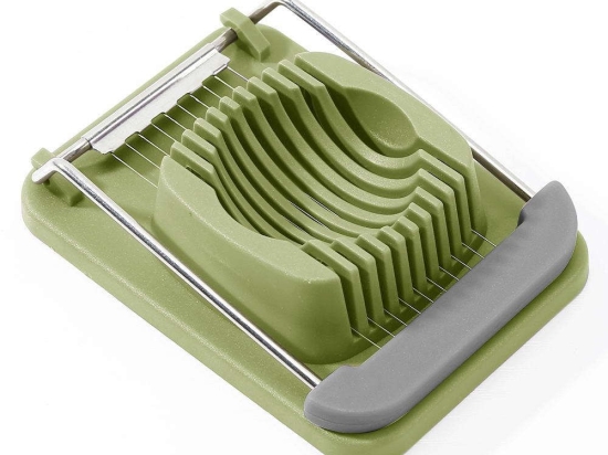 Αυγοκόπτης OL08020000 12,5x9x3,1cm Green-Grey Max Home Πλαστικό