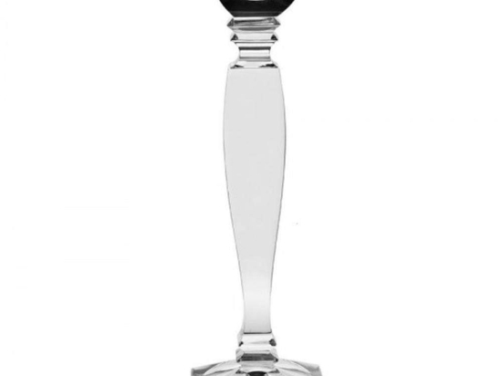 Κηροπήγιο Roxana 305 CBH06100504 30,5cm Από Κρύσταλλο Βοημίας Clear Κρύσταλλο