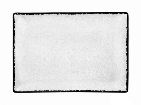Πιατέλα Σερβιρίσματος Ορθογώνια PR182746321 31x21cm White-Black Oriana Ferelli® Πορσελάνη