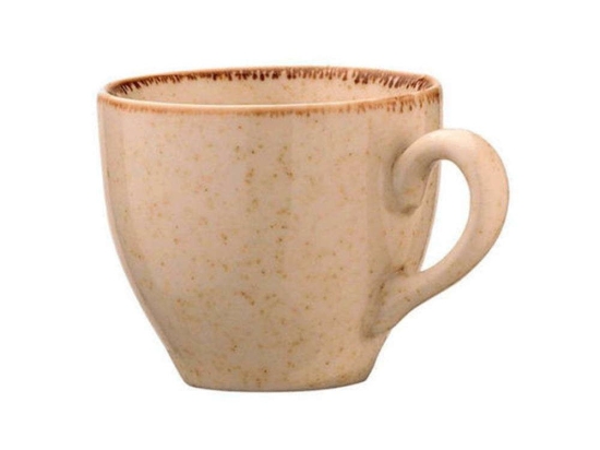 Φλυτζάνι Καφέ Με Πιατάκι (Σετ 6Τμχ) KXLM426090 90ml Beige Oriana Ferelli® Πορσελάνη