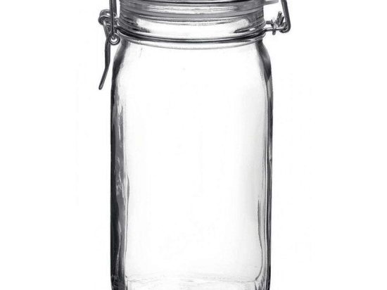 Βάζο Αποθήκευσης Fido BR00600723 1500ml 10,6x22cm Clear Bormioli Rocco Γυαλί