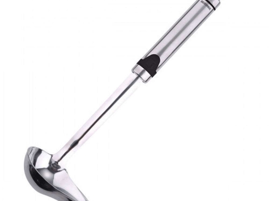 Κουτάλα Σάλτσας Gizmo BG00003234 29cm Silver-Black Bergner Ανοξείδωτο Ατσάλι