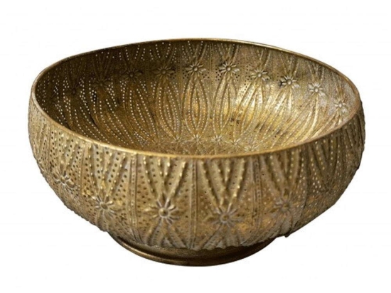 Φρουτιέρα HC22361732 Φ32x12cm Gold Oriana Ferelli® Μέταλλο