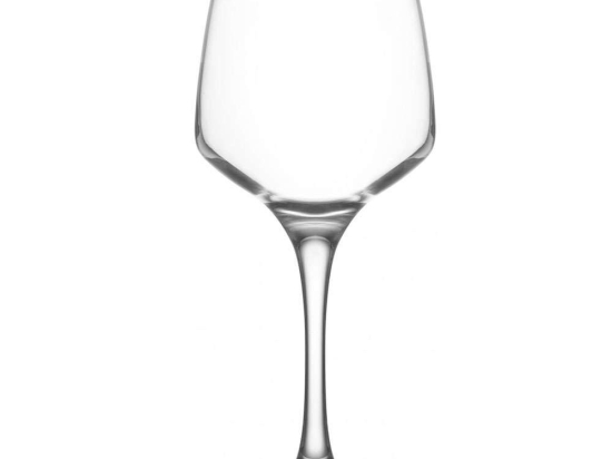 Ποτήρια Κρασιού Κολωνάτα Lal (Σετ 6Τμχ) LVLAL59240F 400ml Clear Lav Γυαλί