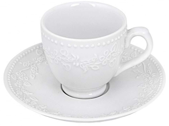 Φλιτζάνια Τσαγιού Kea (Σετ 6Τμχ) PRPW350014 200ml White Oriana Ferelli® Πορσελάνη