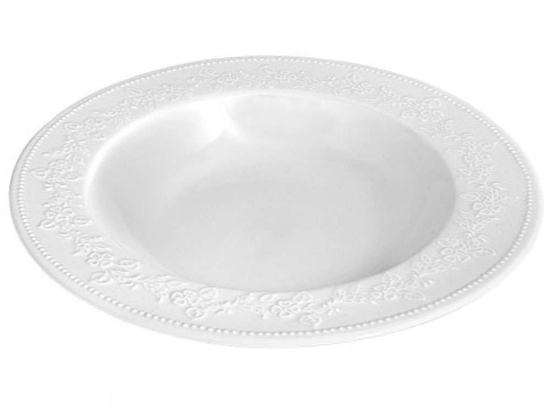 Πιάτο Βαθύ Kea PRPW350002 Φ23cm White Oriana Ferelli® Πορσελάνη