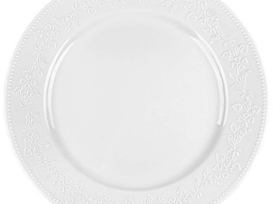 Πιάτο Ρηχό Kea PRPW350001 Φ27cm White Oriana Ferelli® Πορσελάνη