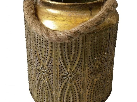Φανάρι HC22321421 Φ15,5x20,5cm Gold Oriana Ferelli® Μέταλλο