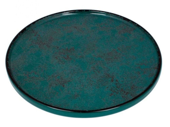 Πιάτο Ρηχό Vertical PR182749922 Φ22cm Turquoise Oriana Ferelli® Πορσελάνη