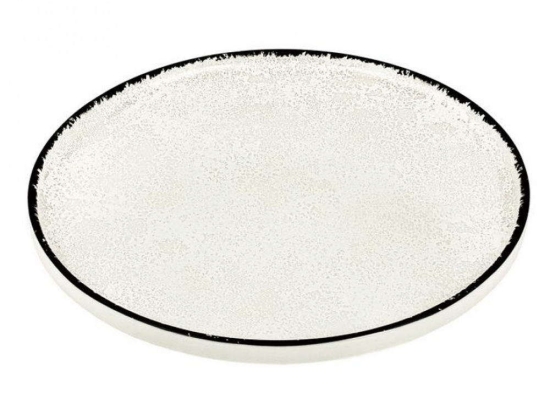 Πιάτο Ρηχό Vertical PR182746326 Φ26cm White Oriana Ferelli® Πορσελάνη