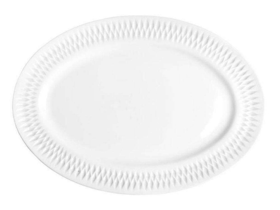 Πιατέλα Σερβιρίσματος Οβάλ Diamante PRPW430006 36cm White Oriana Ferelli® Πορσελάνη