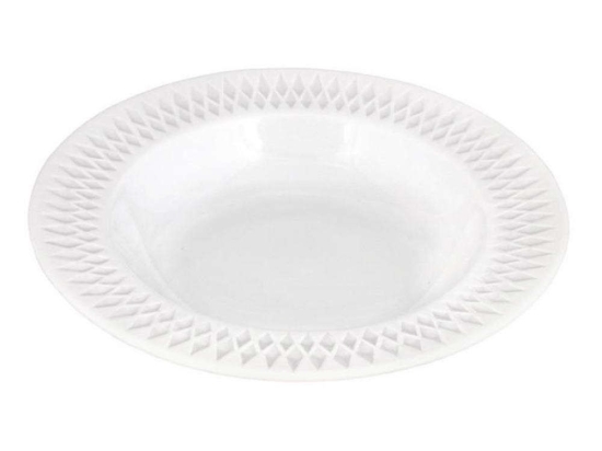 Πιάτο Βαθύ Diamante PRPW430002 Φ23cm White Oriana Ferelli® Πορσελάνη