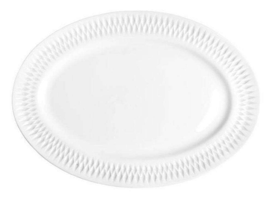 Ραβιέρα Οβάλ Diamante PRPW430005 25cm White Oriana Ferelli® Πορσελάνη