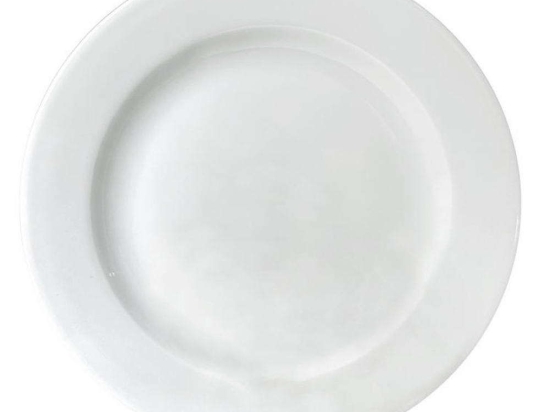 Πιάτο Ρηχό Wide Rim XG003HW027 Φ27cm White Oriana Ferelli® Πορσελάνη