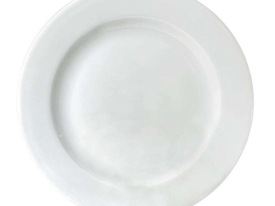 Πιάτο Ρηχό Wide Rim XG004HW024 Φ24cm White Oriana Ferelli® Πορσελάνη
