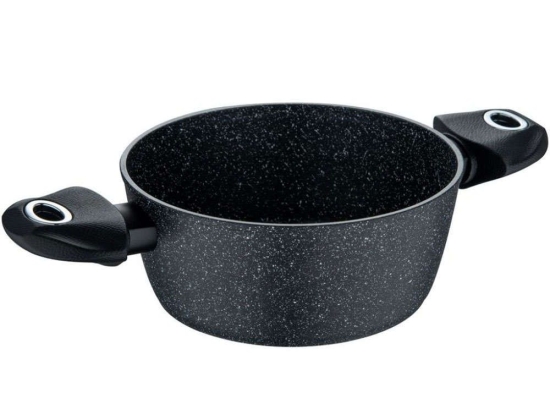 Κατσαρόλα Αντικολλητική Black Orion BG0OR34767 Φ20x8,5cm 2,2lt Black Bergner 20cm Αλουμίνιο