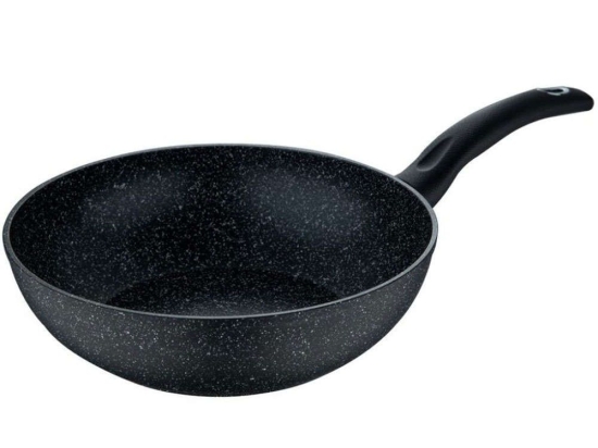 Τηγάνι Wok Αντικολλητικό Black Orion BG0OR34774 Φ28x7,2cm Black Bergner 28cm Αλουμίνιο
