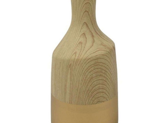 Βάζο LJT269425G 25,5cm Gold-Natural Oriana Ferelli® Κεραμικό