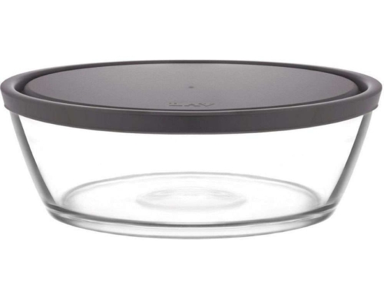 Δοχείο Φαγητού Vega LVVEG296240Z Φ24cm 2370ml Clear-Grey Lav Γυαλί