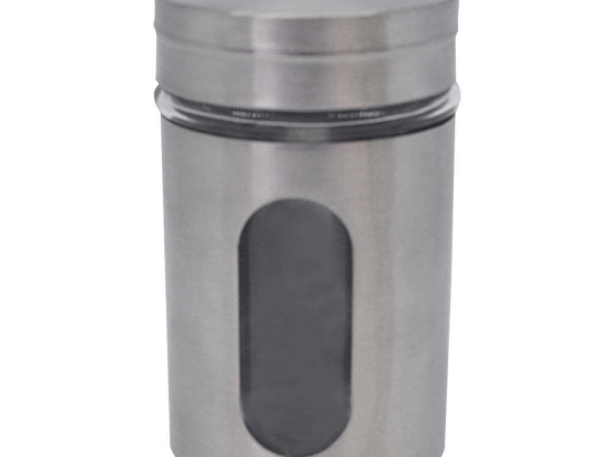 Αλατοπίπερα (Σετ 24 Τμχ.) 809431 5x5x8,2cm Inox Με Γυαλί Ankor Ανοξείδωτο Ατσάλι
