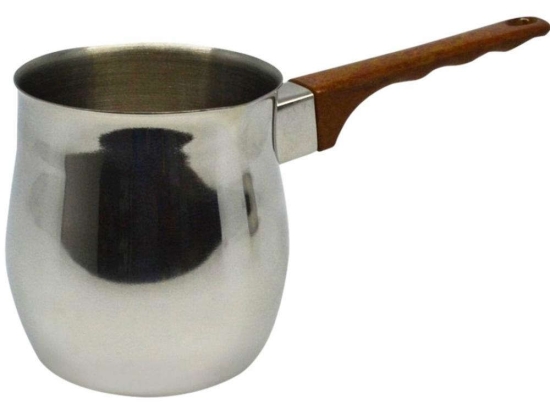 Μπρίκι 782406 Inox 350ml Με Καφέ Λαβή Ankor Ανοξείδωτο Ατσάλι
