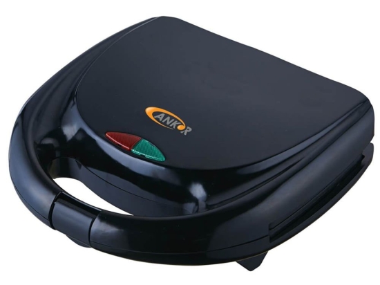 Τοστιέρα 2 Θέσεων 806713 750W Black Ankor Μέταλλο,Πλαστικό