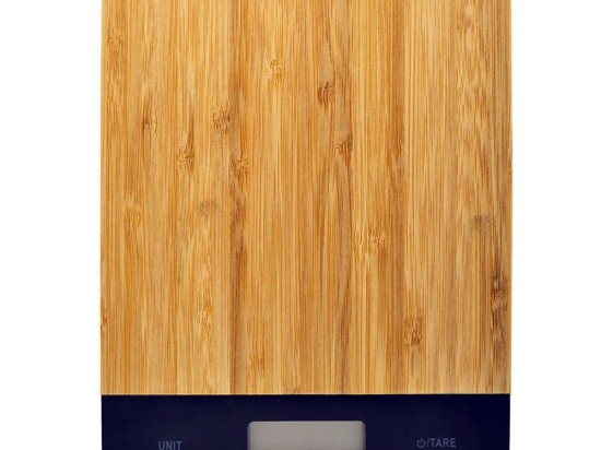 Ζυγαριά Κουζίνας Ηλεκτρονική 5kg 15x21,5x1,6cm Bamboo Natural Ankor Bamboo