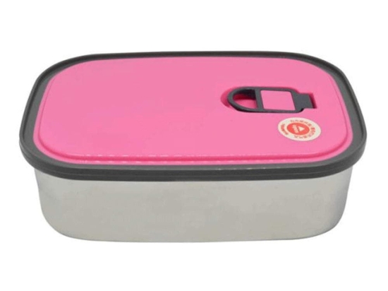 Δοχείο Φαγητού 818655 1,25lt Inox-Pink Ankor Ατσάλι,Πλαστικό