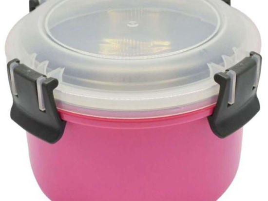 Δοχείο Φαγητού Διπλό 818785 1,10lt Pink Ankor Ατσάλι,Πλαστικό