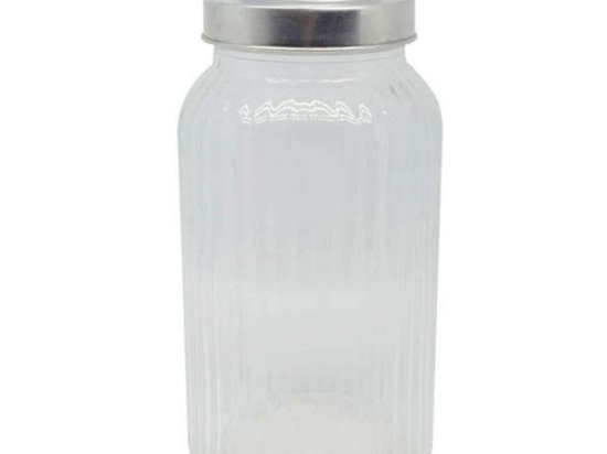 Βάζο Αποθήκευσης 817573 1,2lt Inox-Clear Ankor Μέταλλο,Γυαλί