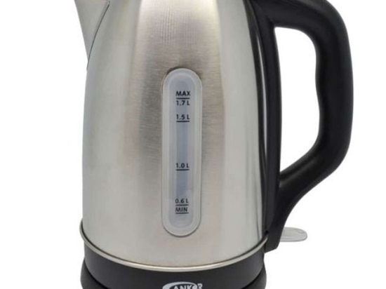 Βραστήρας 815005 2200W 1,7lt Inox-Black Ankor Ατσάλι,Πλαστικό