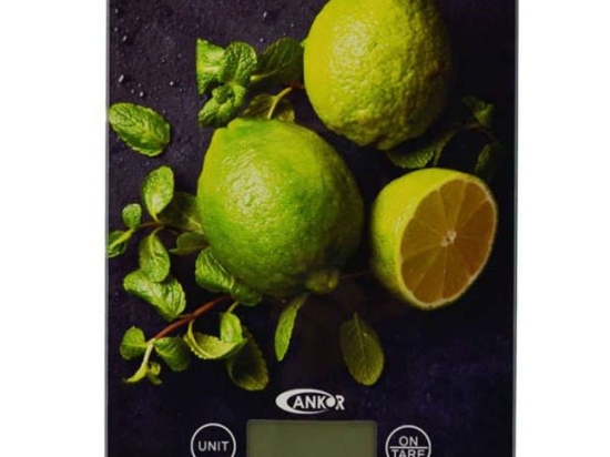 Ζυγαριά Κουζίνας Ψηφιακή Lime 818440 5kg 15x21,5x1,6cm Multi Ankor Γυαλί