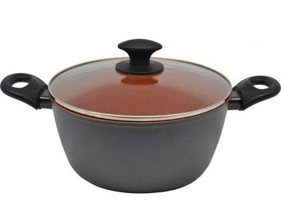 Κατσαρόλα Αντικολλητική Βαθιά Κ8188-20 20cm Anthracite-Bronze Ankor 20cm Αλουμίνιο