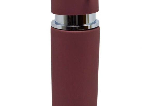 Δοχείο Κρεμοσάπουνου Rubber ST34469 8,5x8,5x16cm Bordo Ankor Κεραμικό