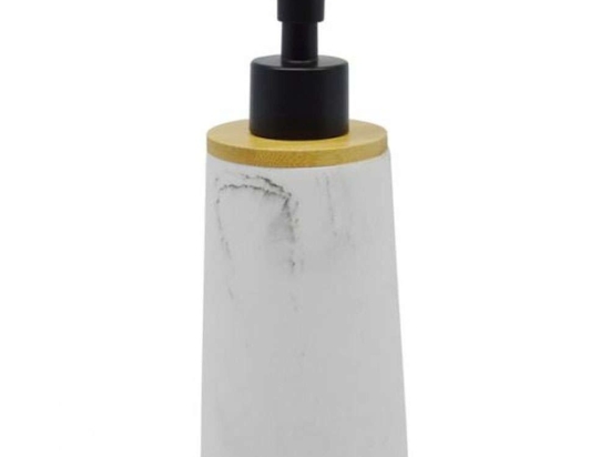 Δοχείο Κρεμοσάπουνου 817498 7,4x7,4x18,2cm Multi Ankor Bamboo-Πολυέστερ