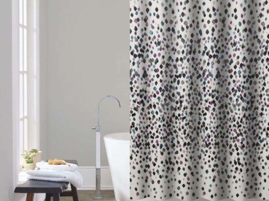 Κουρτίνα Μπάνιου Σταγόνες 815500 180x180cm Multi Ankor 180Πx180Υ Πολυέστερ