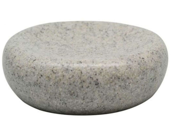 Σαπουνοθήκη Stone 817382 10,5x10,5x3cm Grey Ankor Πολυέστερ