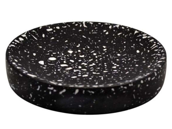 Σαπουνοθήκη Mosaic 817429 11x11x2,1cm Black-White Ankor Πολυέστερ