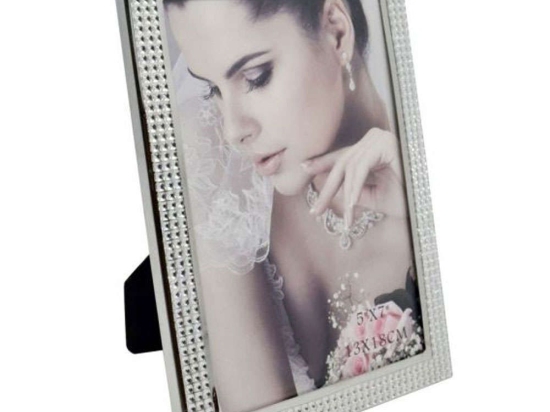Κορνίζα Στρας 88002-5 13x18cm Silver Ankor Μέταλλο