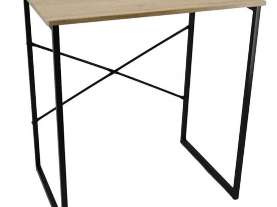 Γραφείο 805167 80x50x75cm Black-Natural Ankor