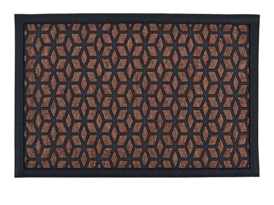 Πατάκι Εισόδου 820320 40x60cm Brown-Black Ankor 45X75