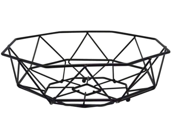 Φρουτιέρα 819614 26x26x8,5cm Black Ankor Μέταλλο