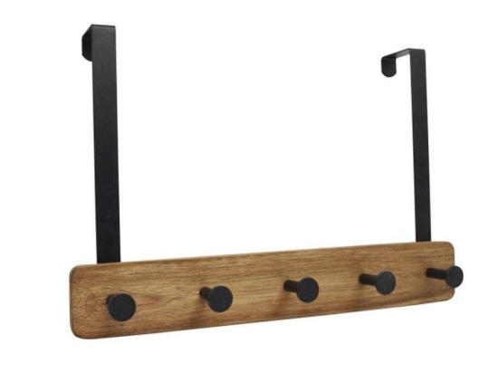Κρεμάστρα Πόρτας 5 Θέσεων 824878 38,5x4,8x25,5cm Natural-Black Ankor