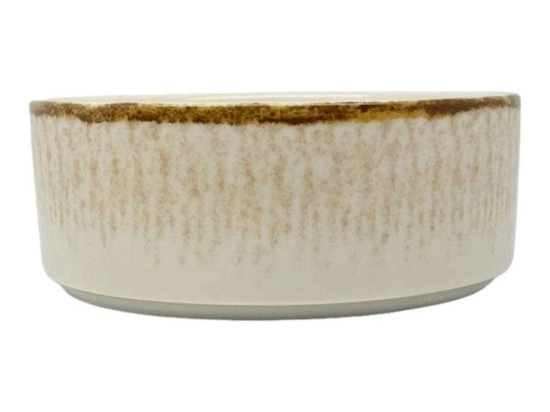 Μπωλ Σερβιρίσματος Vertical Premium Desert 8256-13 Φ14cm Beige Ankor Πορσελάνη