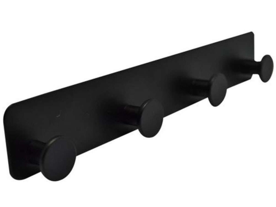 Κρεμάστρα 4 Θέσεων 806249 25,7x2x5cm Black Ankor Μέταλλο