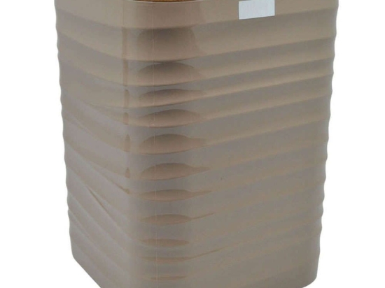 Κάδος Απορριμμάτων Luna 830251 18x18x25cm 5lt Beige-Natural Ankor Πλαστικό