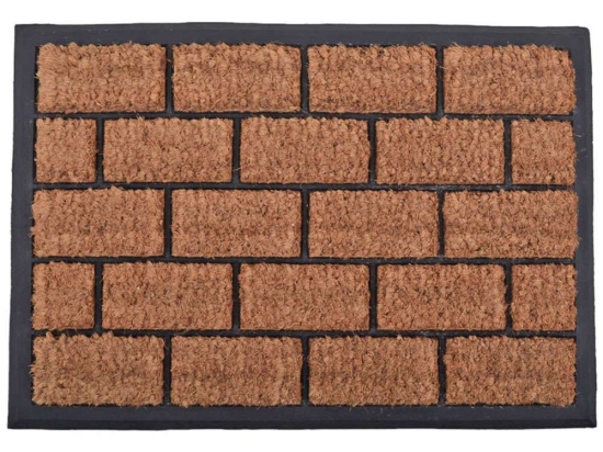 Πατάκι Εισόδου 827602 40x60cm Brown-Black Ankor Ankor 40Χ60 40x60cm
